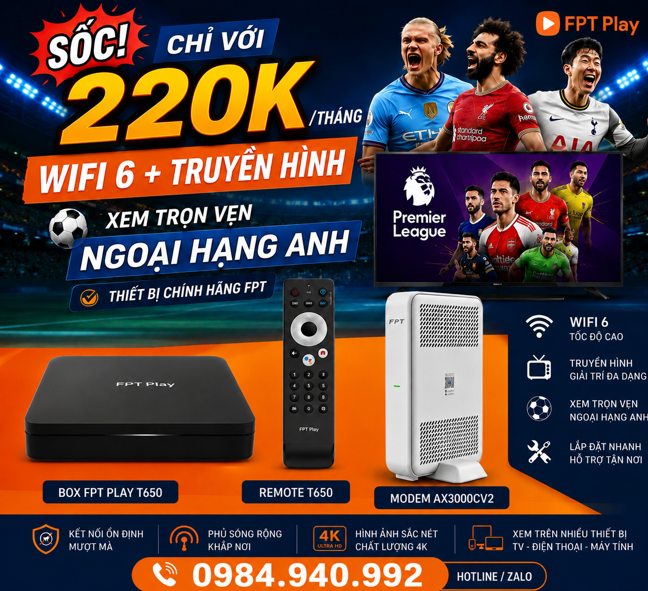 Internet Ngoại Hạng Anh FPT